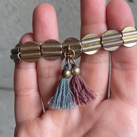 Boho Tassel Stretch Bracelet - Picture 4 of 5